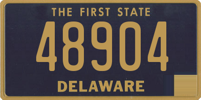 DE license plate 48904