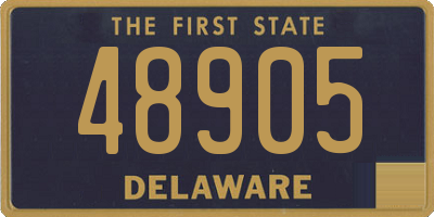 DE license plate 48905