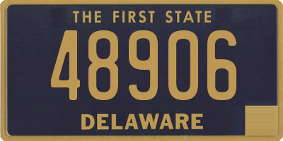 DE license plate 48906