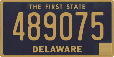 DE license plate 489075
