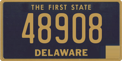DE license plate 48908