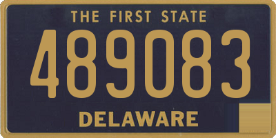 DE license plate 489083