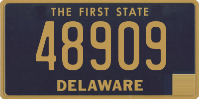 DE license plate 48909