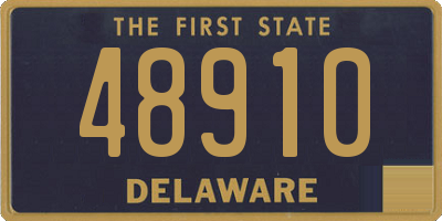 DE license plate 48910