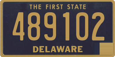 DE license plate 489102
