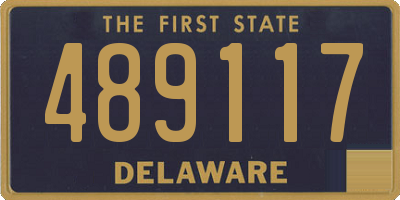 DE license plate 489117
