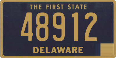 DE license plate 48912