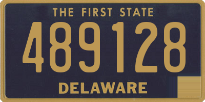 DE license plate 489128