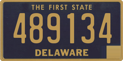 DE license plate 489134