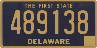 DE license plate 489138