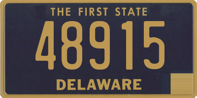 DE license plate 48915