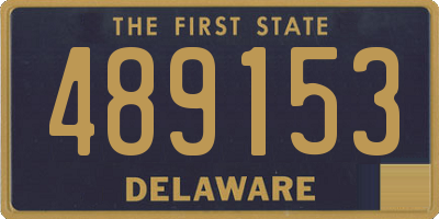 DE license plate 489153