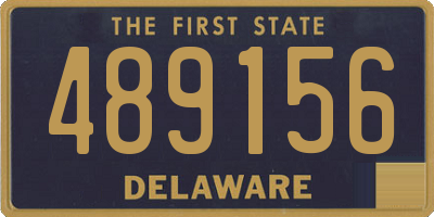 DE license plate 489156
