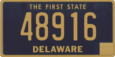 DE license plate 48916
