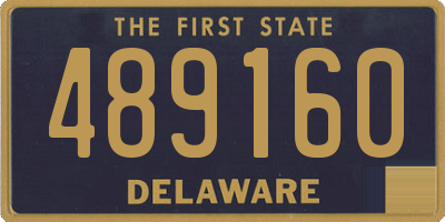 DE license plate 489160
