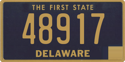 DE license plate 48917