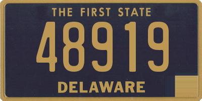 DE license plate 48919