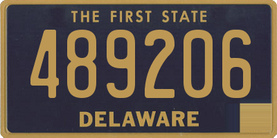DE license plate 489206
