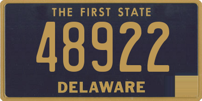 DE license plate 48922