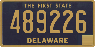 DE license plate 489226
