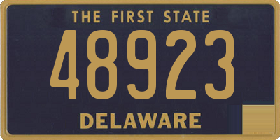 DE license plate 48923