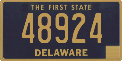 DE license plate 48924