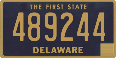 DE license plate 489244