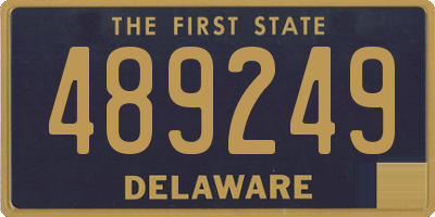 DE license plate 489249