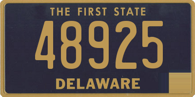 DE license plate 48925