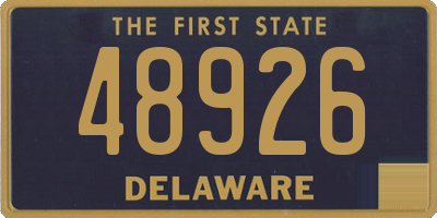 DE license plate 48926