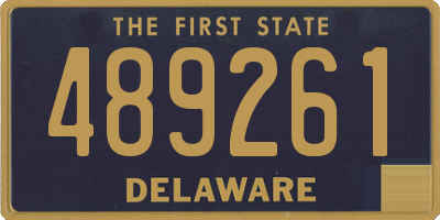 DE license plate 489261