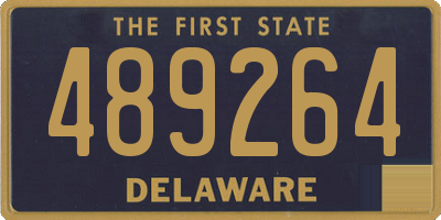DE license plate 489264