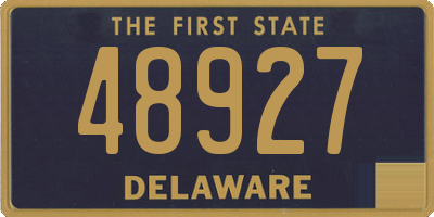 DE license plate 48927