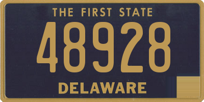DE license plate 48928