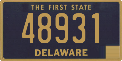 DE license plate 48931