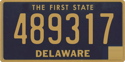 DE license plate 489317
