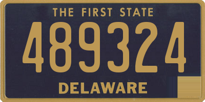 DE license plate 489324