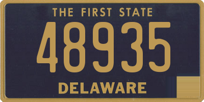 DE license plate 48935