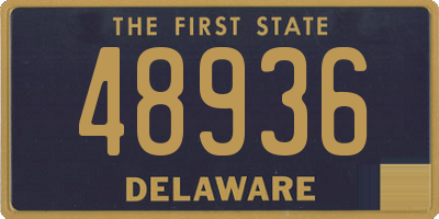 DE license plate 48936