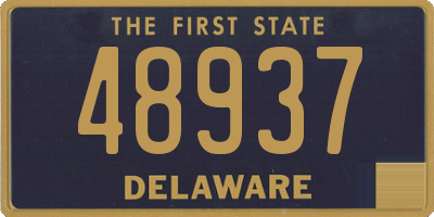 DE license plate 48937