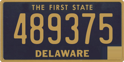 DE license plate 489375