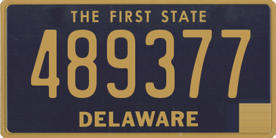 DE license plate 489377