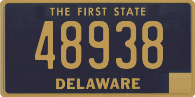 DE license plate 48938