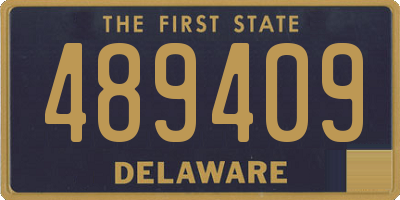 DE license plate 489409