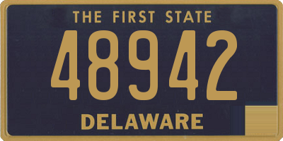 DE license plate 48942