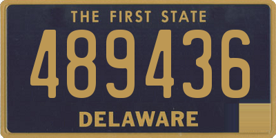 DE license plate 489436