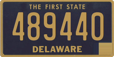 DE license plate 489440