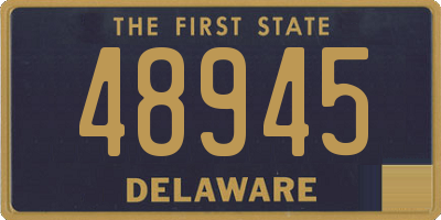 DE license plate 48945