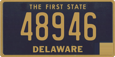 DE license plate 48946