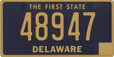 DE license plate 48947